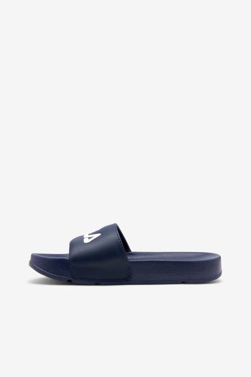 Navy / Red / White Women's Fila Drifter Slides | Fila263XK