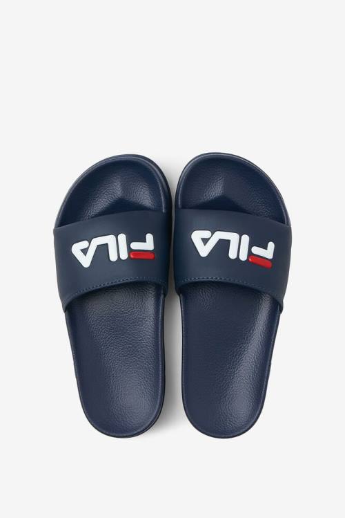 Navy / Red / White Women's Fila Drifter Slides | Fila263XK