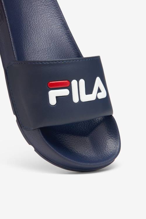 Navy / Red / White Women's Fila Drifter Slides | Fila263XK