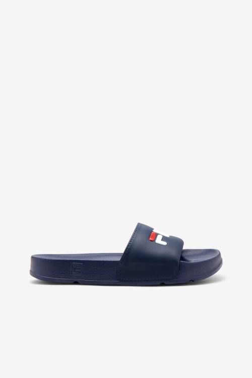 Navy / Red / White Women\'s Fila Drifter Slides | Fila263XK