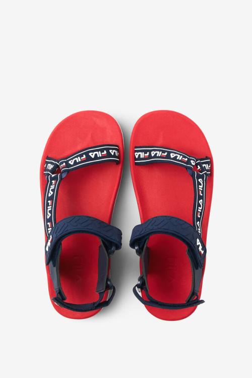 Navy / Red / White Women's Fila Spettro Sandals | Fila716RS