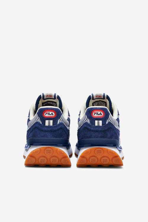 Navy / Red Women's Fila Renno Collegiate Sneakers | Fila306AZ