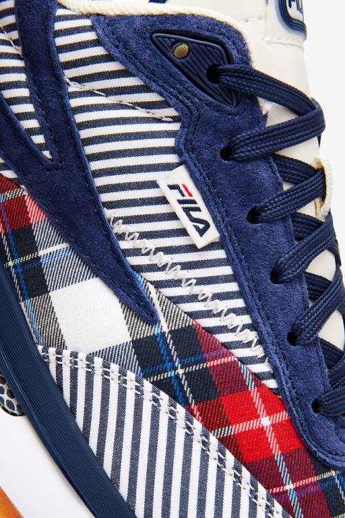 Navy / Red Women's Fila Renno Collegiate Sneakers | Fila306AZ