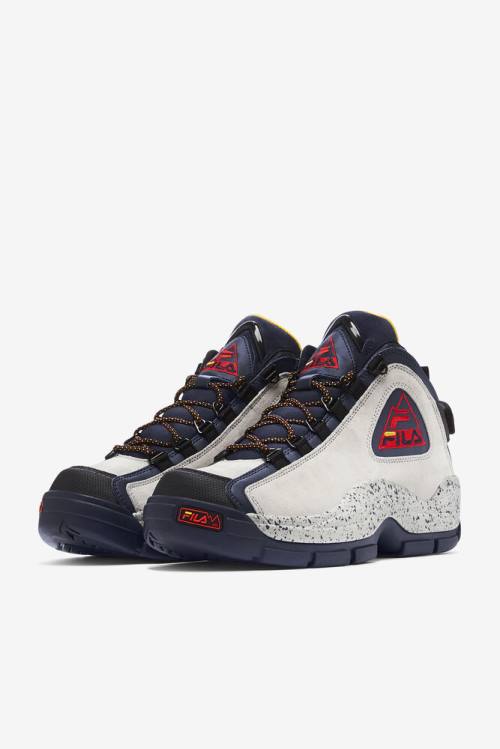 Navy / Silver / Black Men's Fila Grant Hill 2 Outdoor Boots | Fila367IY