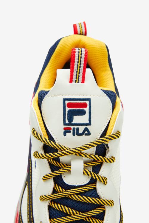 Navy / Silver / Black Men's Fila Ray Tracer Sneakers | Fila572OH