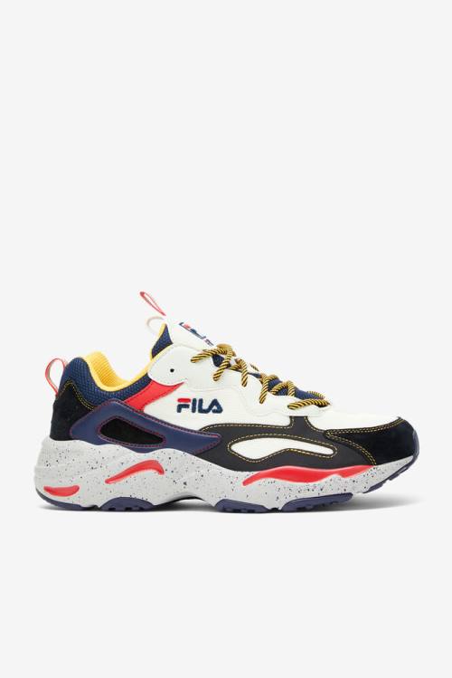 Navy / Silver / Black Men\'s Fila Ray Tracer Sneakers | Fila572OH