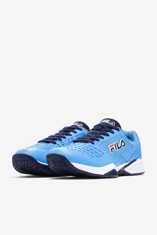 Navy / White Men's Fila Axilus 2 Energized Tennis Shoes | Fila149UN