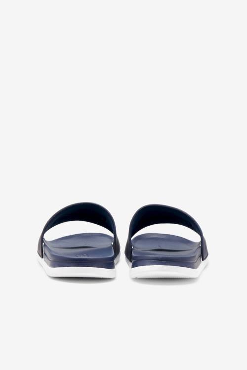 Navy / White Men's Fila Drifter Luxe Slides | Fila745QD