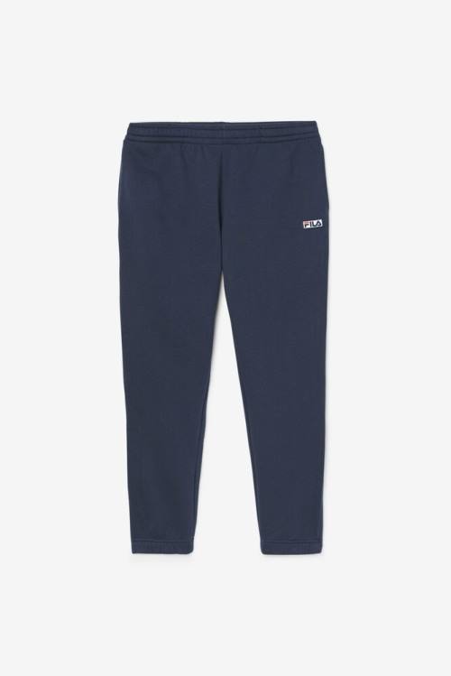 Navy / White Men\'s Fila Garin Jogger Pants | Fila702WU