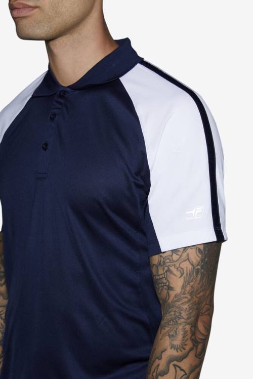 Navy / White Men's Fila Pickleball Polo | Fila543EY