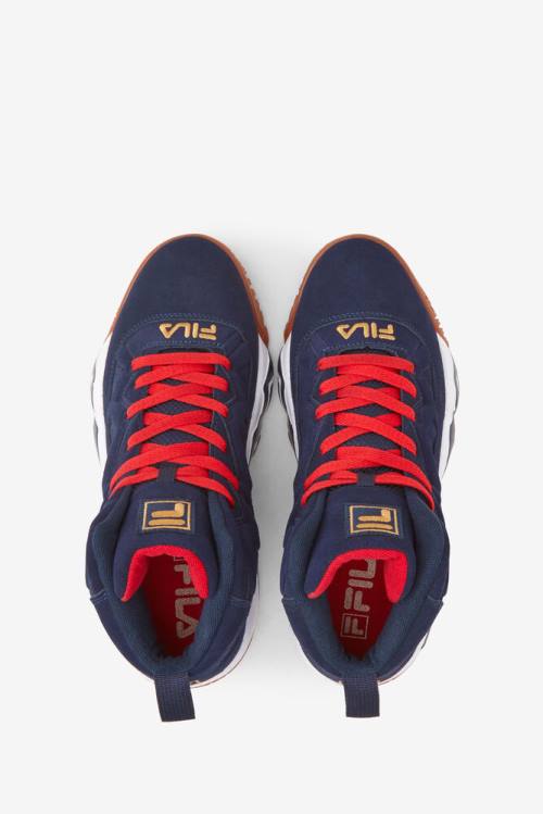 Navy / White / Metal Gold Men's Fila Mb Sneakers | Fila396DB