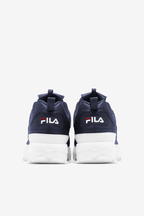 Navy / White / Red Men's Fila Disruptor 2 Premium Sneakers | Fila609UA