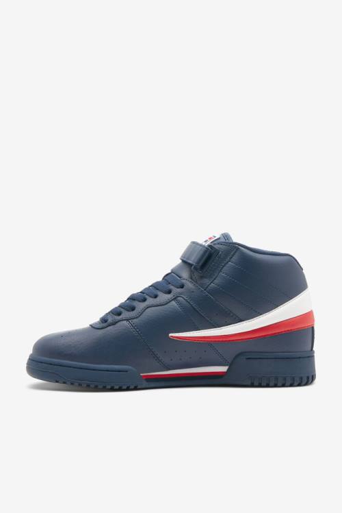 Navy / White / Red Men's Fila F-13 Sneakers | Fila408MC