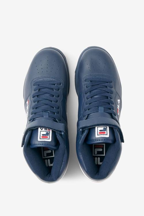 Navy / White / Red Men's Fila F-13 Sneakers | Fila408MC