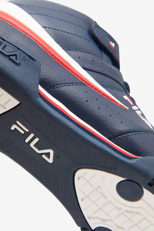 Navy / White / Red Men's Fila F-13 Sneakers | Fila408MC