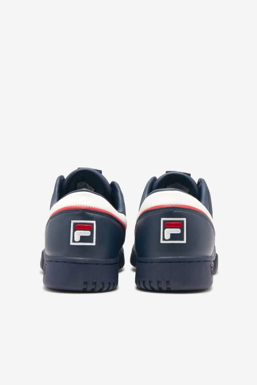 Navy / White / Red Men's Fila Original Fitness Sneakers | Fila081PK