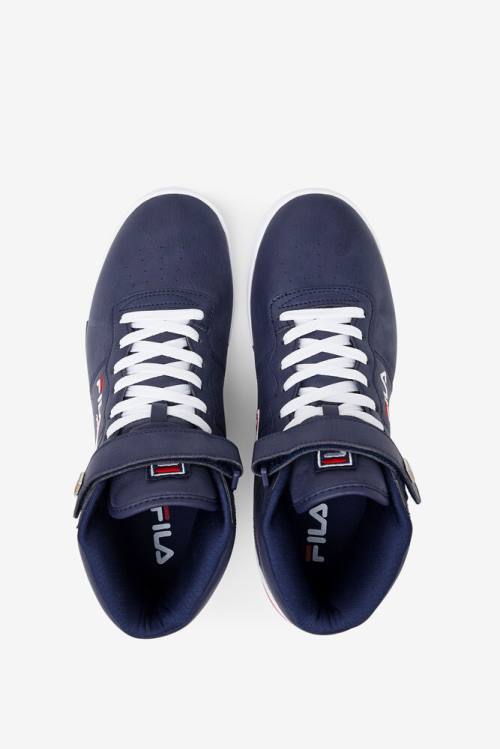 Navy / White / Red Men's Fila Vulc 13 Sneakers | Fila845KI