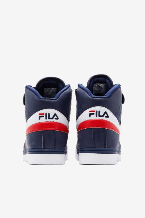 Navy / White / Red Men's Fila Vulc 13 Sneakers | Fila845KI