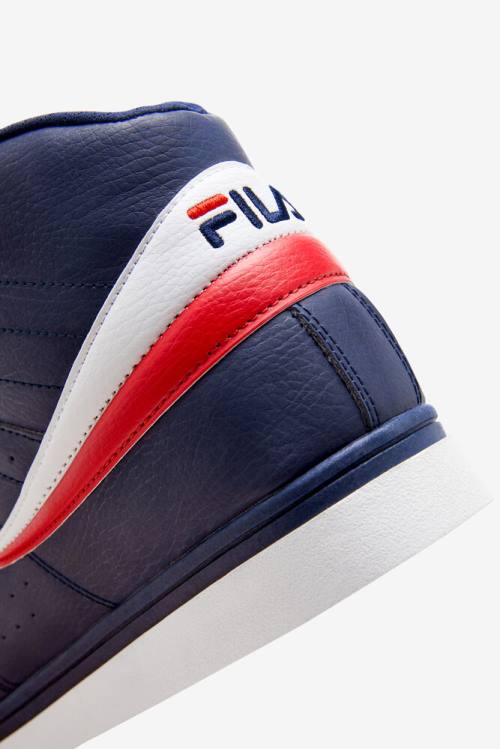 Navy / White / Red Men's Fila Vulc 13 Sneakers | Fila845KI