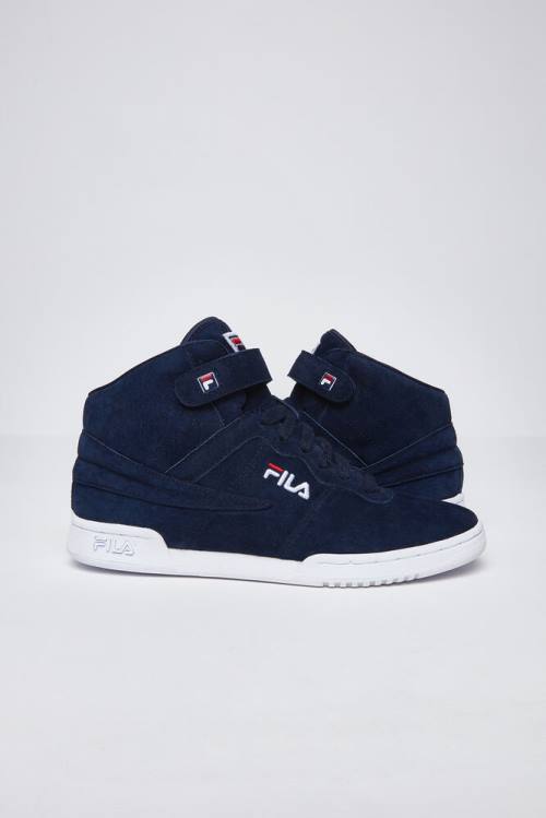 Navy / White / Red Women's Fila F-13 Premium Sneakers | Fila430SV