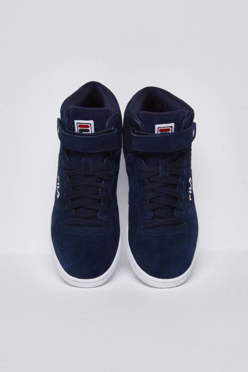 Navy / White / Red Women's Fila F-13 Premium Sneakers | Fila430SV