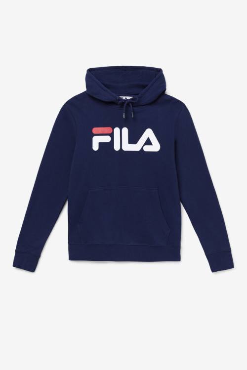 Navy / White Women\'s Fila Lucy Hoodie | Fila952OU