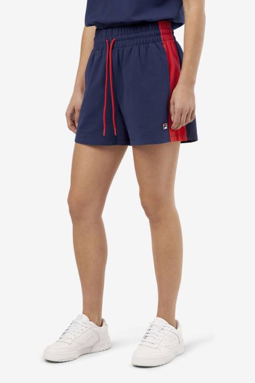 Navy Women's Fila Alivia Shorts | Fila296QY