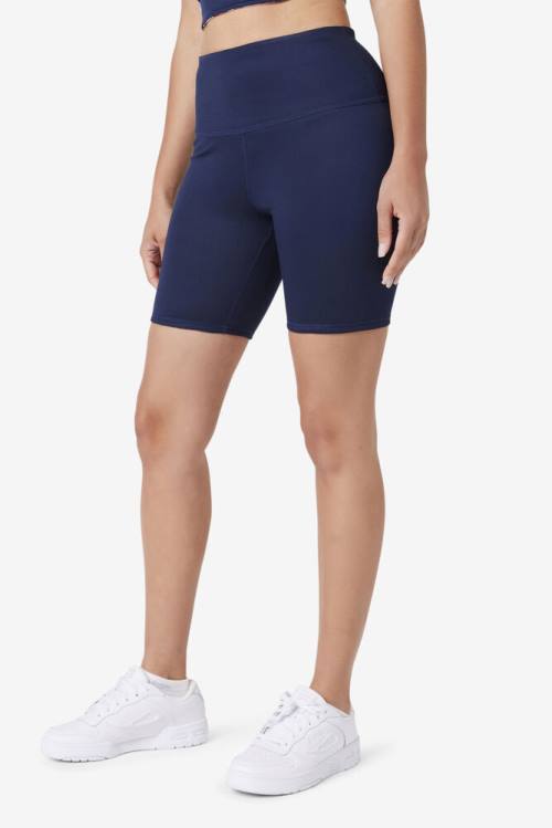 Navy Women's Fila Amirra Reversible Bike Shorts | Fila249OY