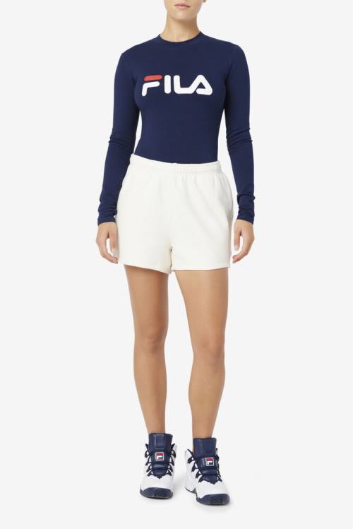 Navy Women's Fila Chaya Bodysuit | Fila201WT