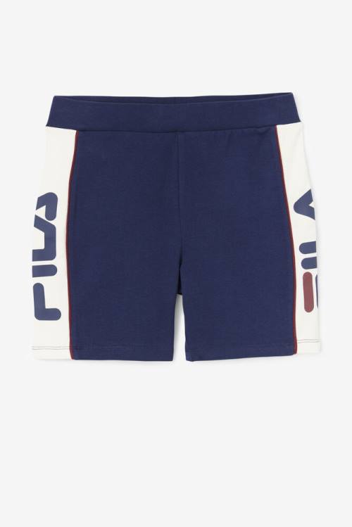 Navy Women\'s Fila Davina Bike Shorts | Fila206TI