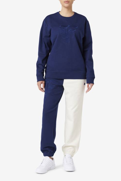 Navy Women's Fila Haven Jogger Pants | Fila653VE