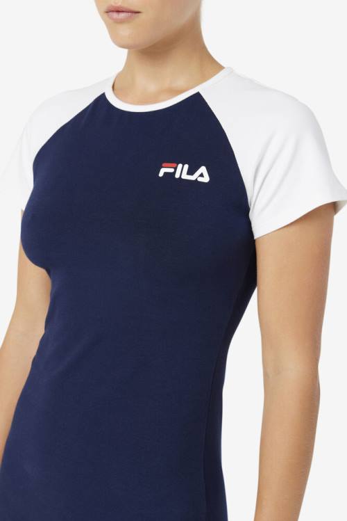 Navy Women's Fila Kyra Dress | Fila732RZ