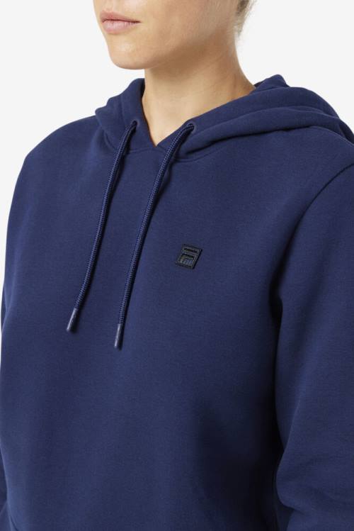 Navy Women's Fila Lylah Hoodie | Fila749AZ