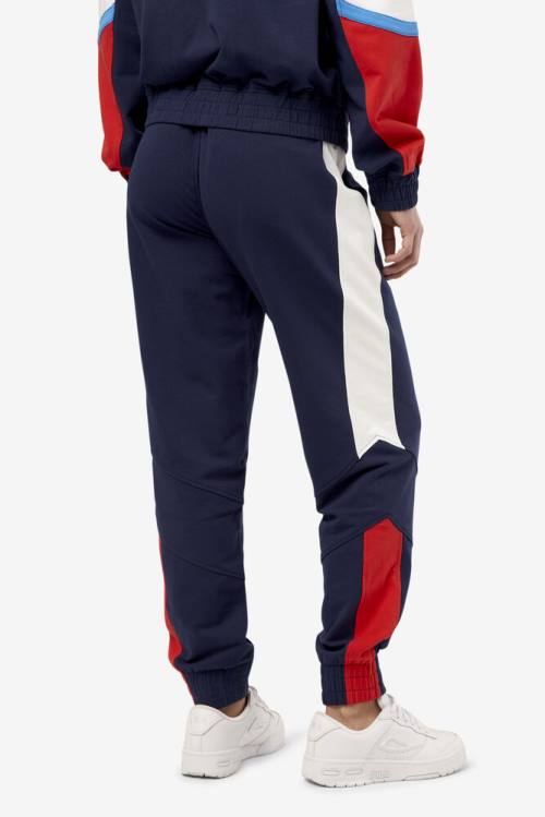 Navy Women's Fila Makayla Jogger Pants | Fila075HX