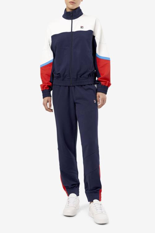 Navy Women's Fila Makayla Jogger Pants | Fila075HX