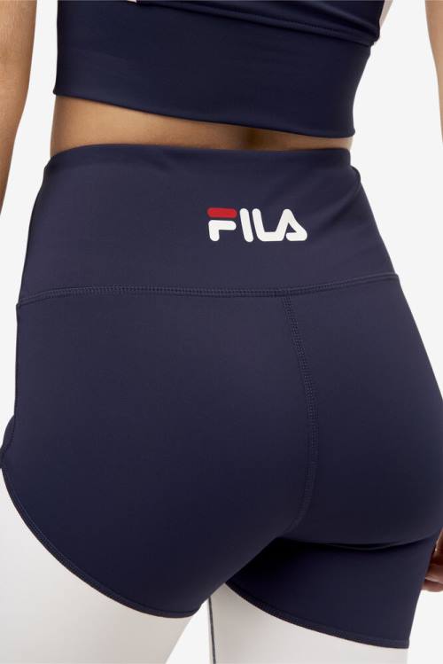 Navy Women's Fila Marley Bike Shorts | Fila124MH