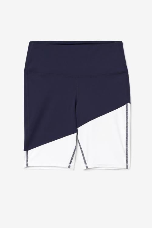 Navy Women\'s Fila Marley Bike Shorts | Fila124MH