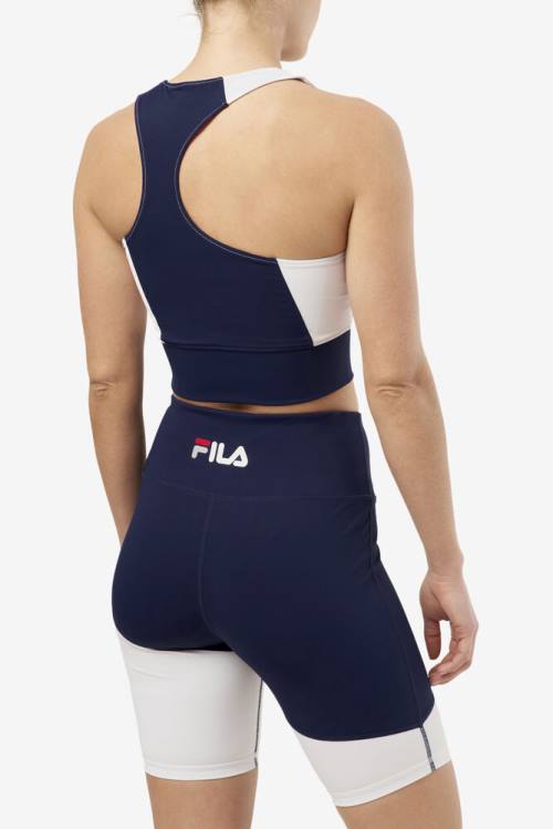 Navy Women's Fila Millie Tank Sports Tops | Fila194QO