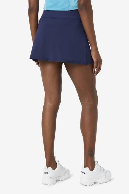 Navy Women's Fila Pickleball Flounce Skort Skirts | Fila068WC