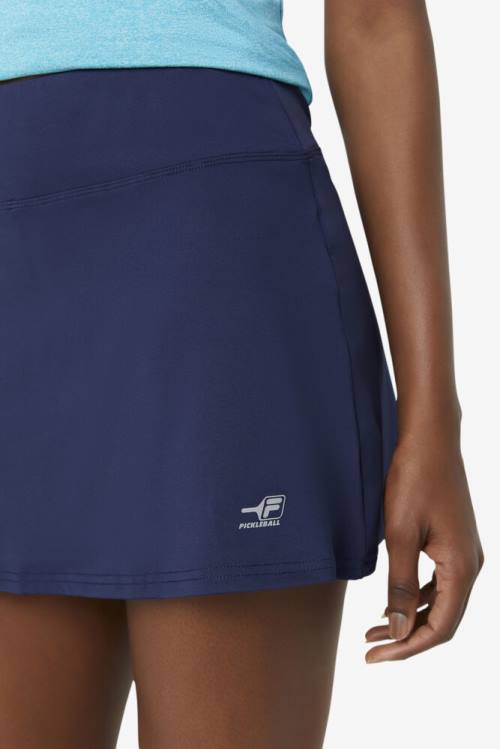 Navy Women's Fila Pickleball Flounce Skort Skirts | Fila068WC