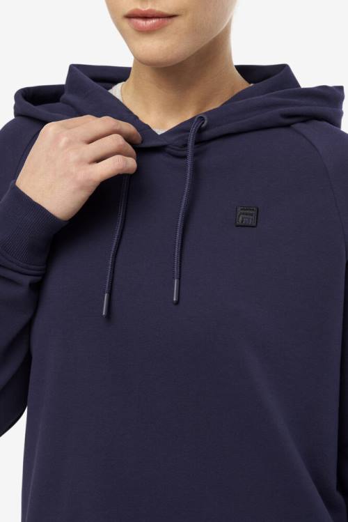 Navy Women's Fila Valeria Hoodie | Fila415OR