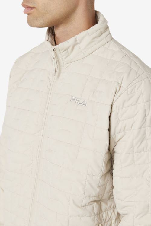 Olive Men's Fila Commuter Jackets | Fila367UA