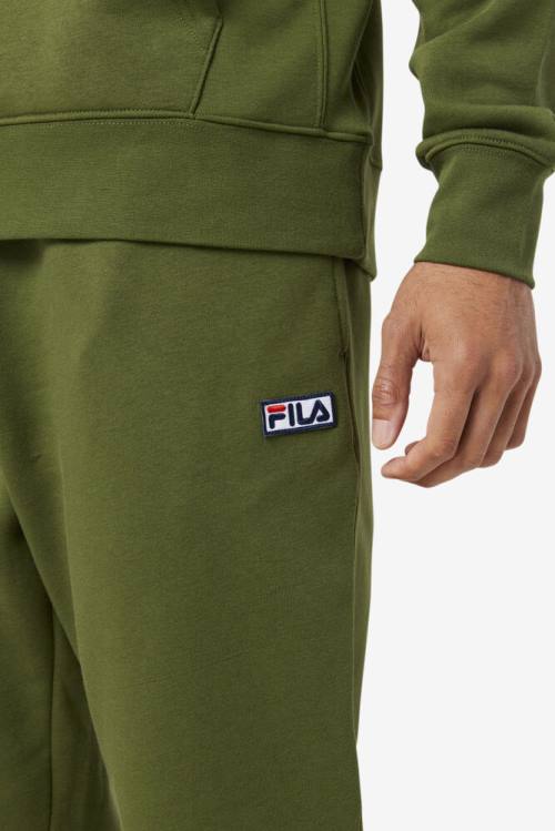 Olive Men's Fila Garin Jogger Pants | Fila537YS