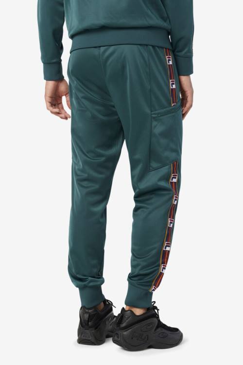 Olive Men's Fila Jaxson Pants | Fila836GS