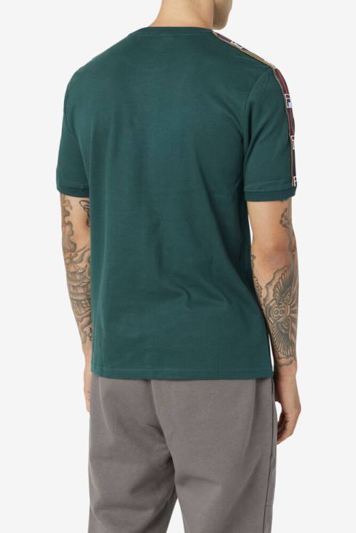 Olive Men's Fila Oliver Tee T Shirts | Fila485NI