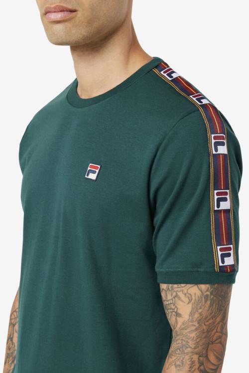 Olive Men's Fila Oliver Tee T Shirts | Fila485NI