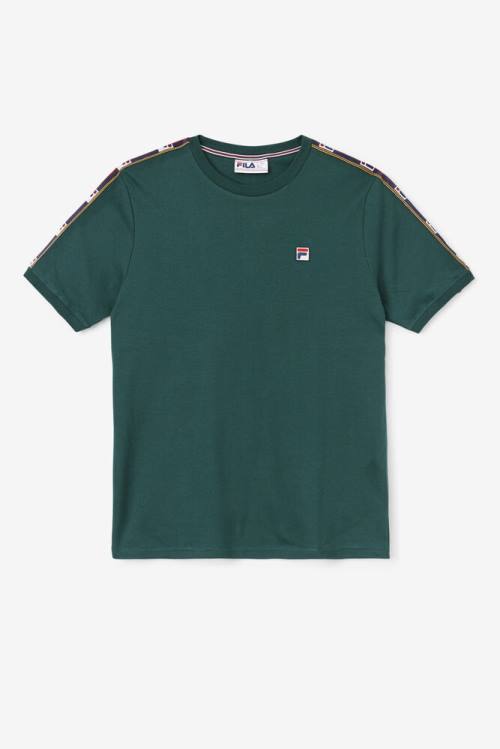 Olive Men\'s Fila Oliver Tee T Shirts | Fila485NI