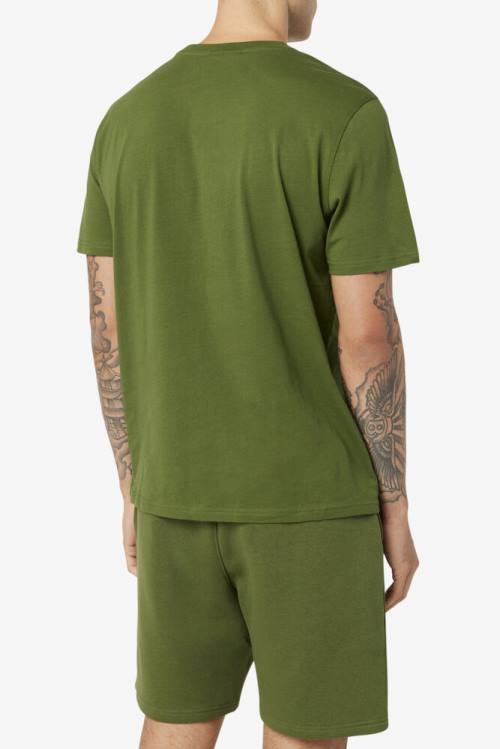 Olive Men's Fila Skylar Tee T Shirts | Fila519FY