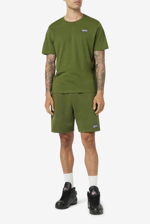 Olive Men's Fila Skylar Tee T Shirts | Fila519FY