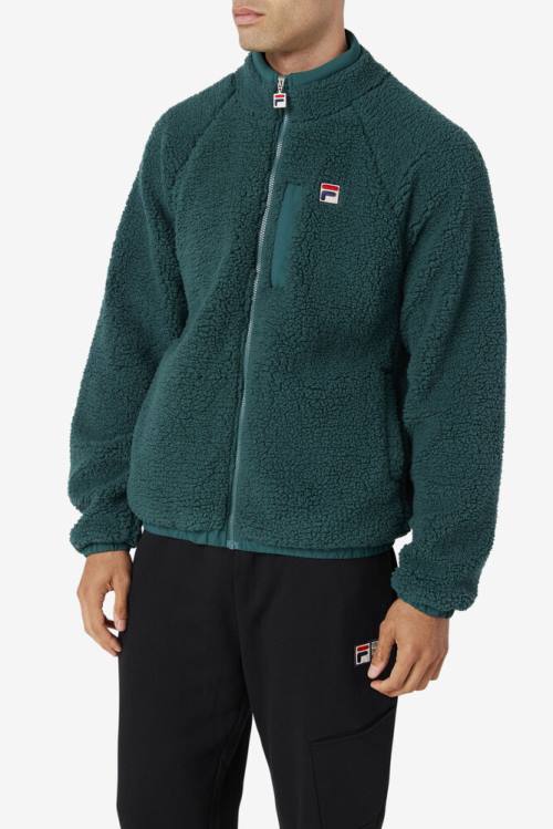 Olive Men's Fila Yuri Jackets | Fila870DO